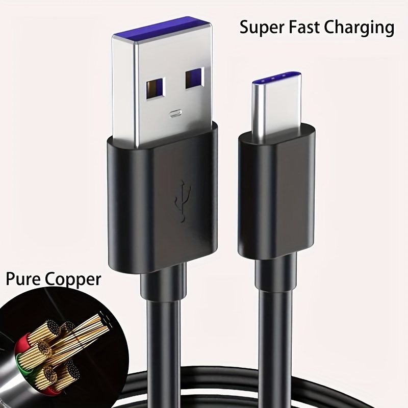  Cable USB C de 6 pies para Xiaomi 120W HyperCharge Turbo de  carga rápida, 6A tipo C cable de nailon trenzado USB-C a USB A cargador  para Xiaomi Pad 5 12