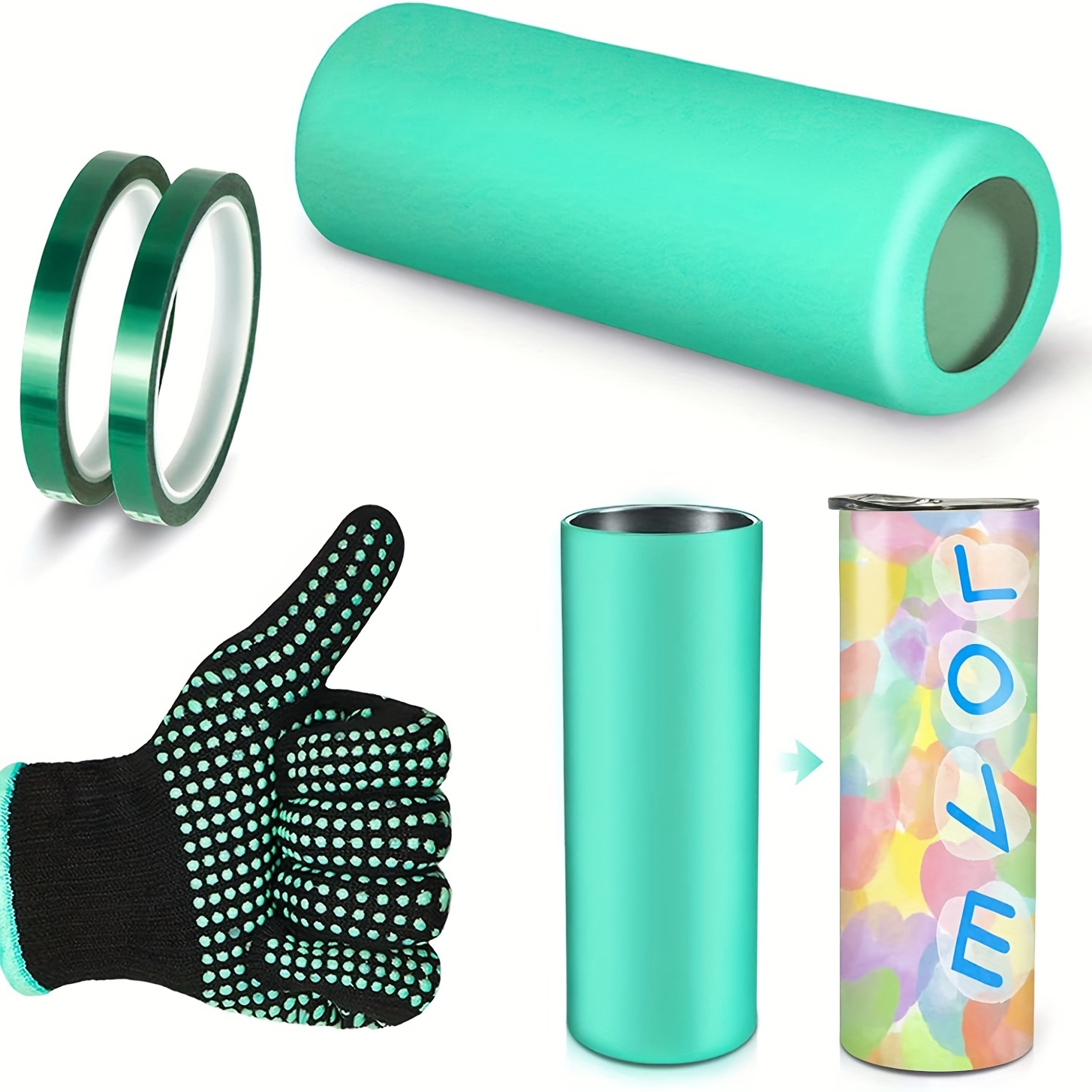 Silicone Bands For Sublimation Tumbler Blanks 2 Sizes - Temu