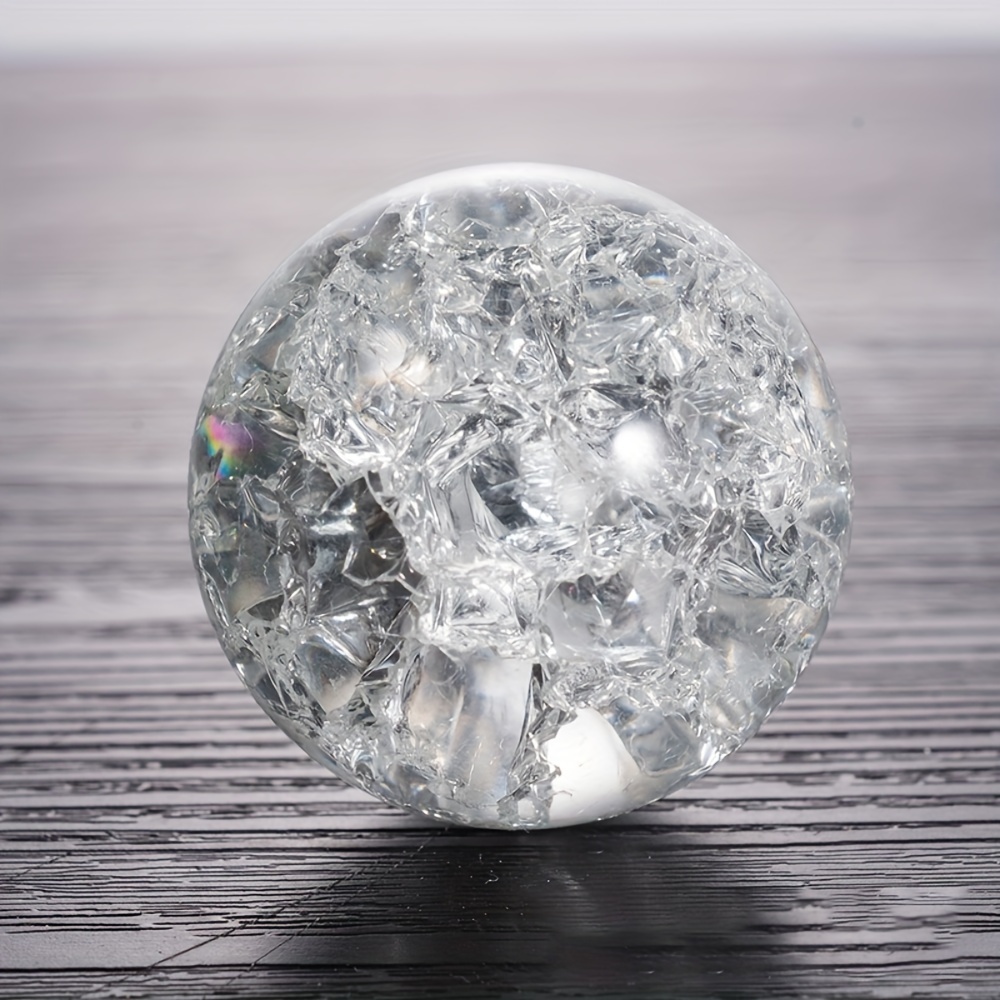 1pc Boule De Verre Cristal, Sculpté Coeur Transparent Dauphin Boule De  Cristal, Boule De Cristal Ronde