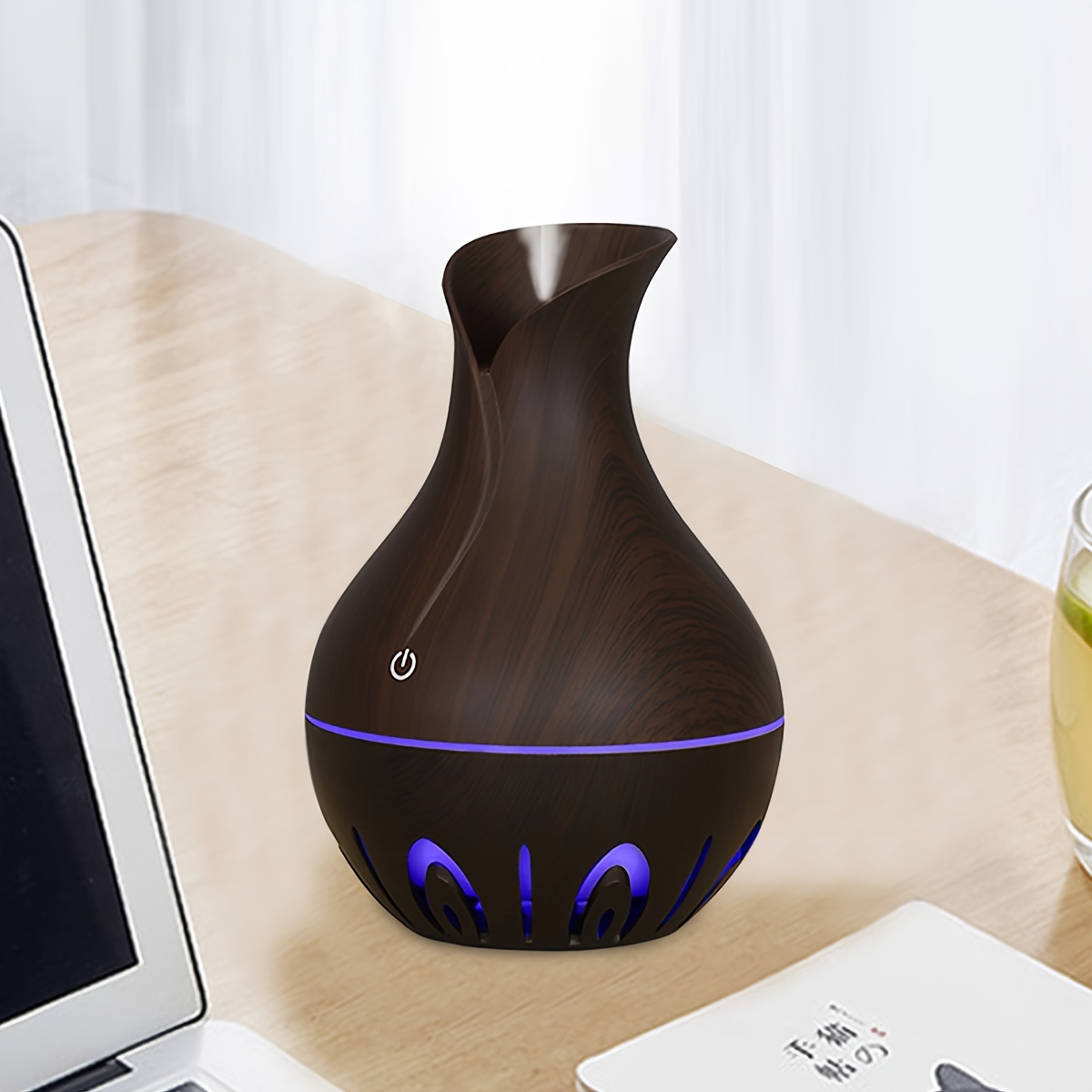 Portable Wood Grain Aromatherapy Diffuser Ultrasonic - Temu