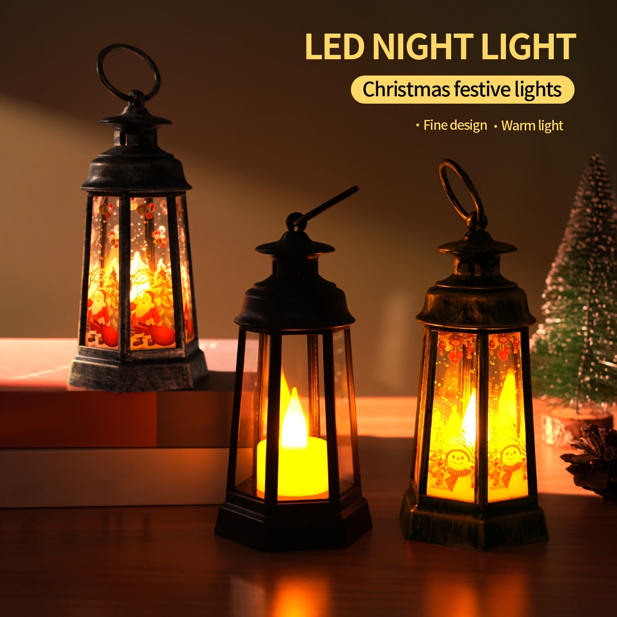 Led Hanging Lantern Garden Lantern, High, Vintage Style Column  Candlesticks, Hanging Decorative Candle Lanterns, Suitable For Weddings,  Christmas, Indoor And Outdoor Parties, Wavy Wick (3*aaa Battery Powered, No  Battery) - Temu