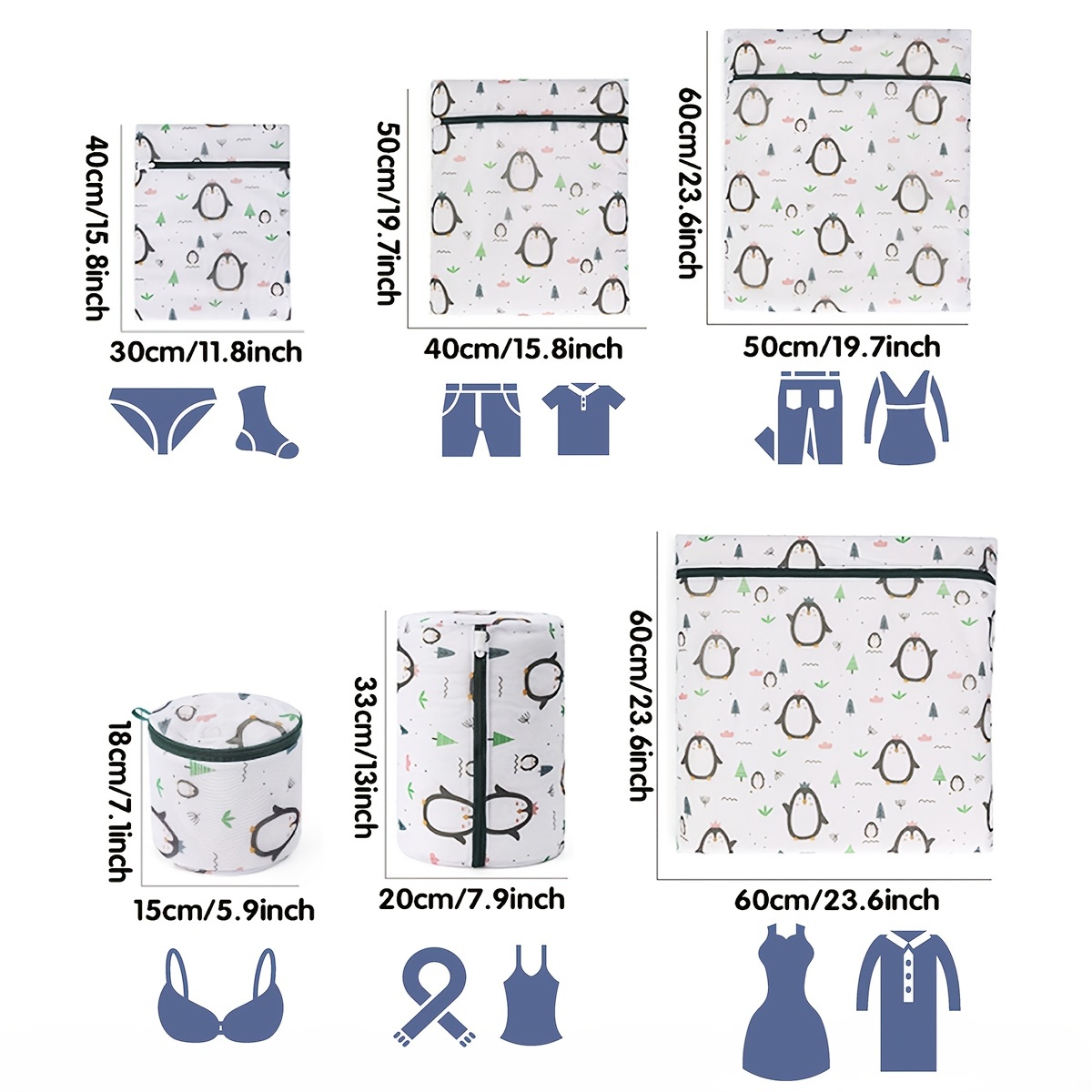 Metal Zipper Laundry Bags Delicate Clothes Bra Underwear - Temu