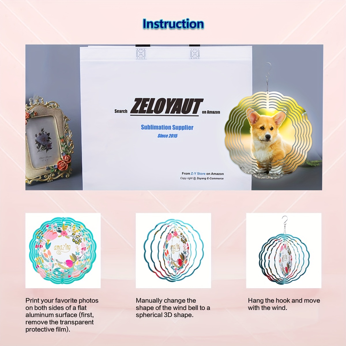 Double-Sided Sublimation Aluminium Wind Spinner - BestSub - Sublimation  Blanks,Sublimation Mugs,Heat Press,LaserBox,Engraving Blanks,UV&DTF Printing
