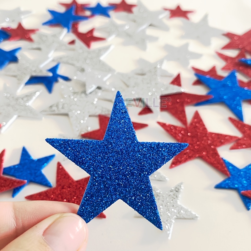 70pcs Colorful Glitter Glitter Stickers - Perfect For DIY Kindergarten  Classroom Party Decorations, Christmas Star Decoration Wall Crafts (Color  Mixin