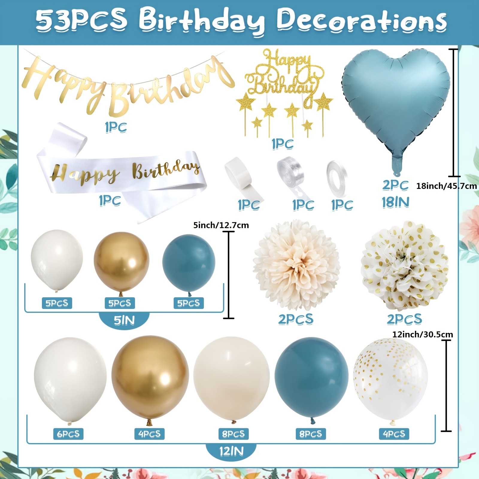 18th Birthday Balloon Decorations For Boys Girls Bar Mitzvah - Temu