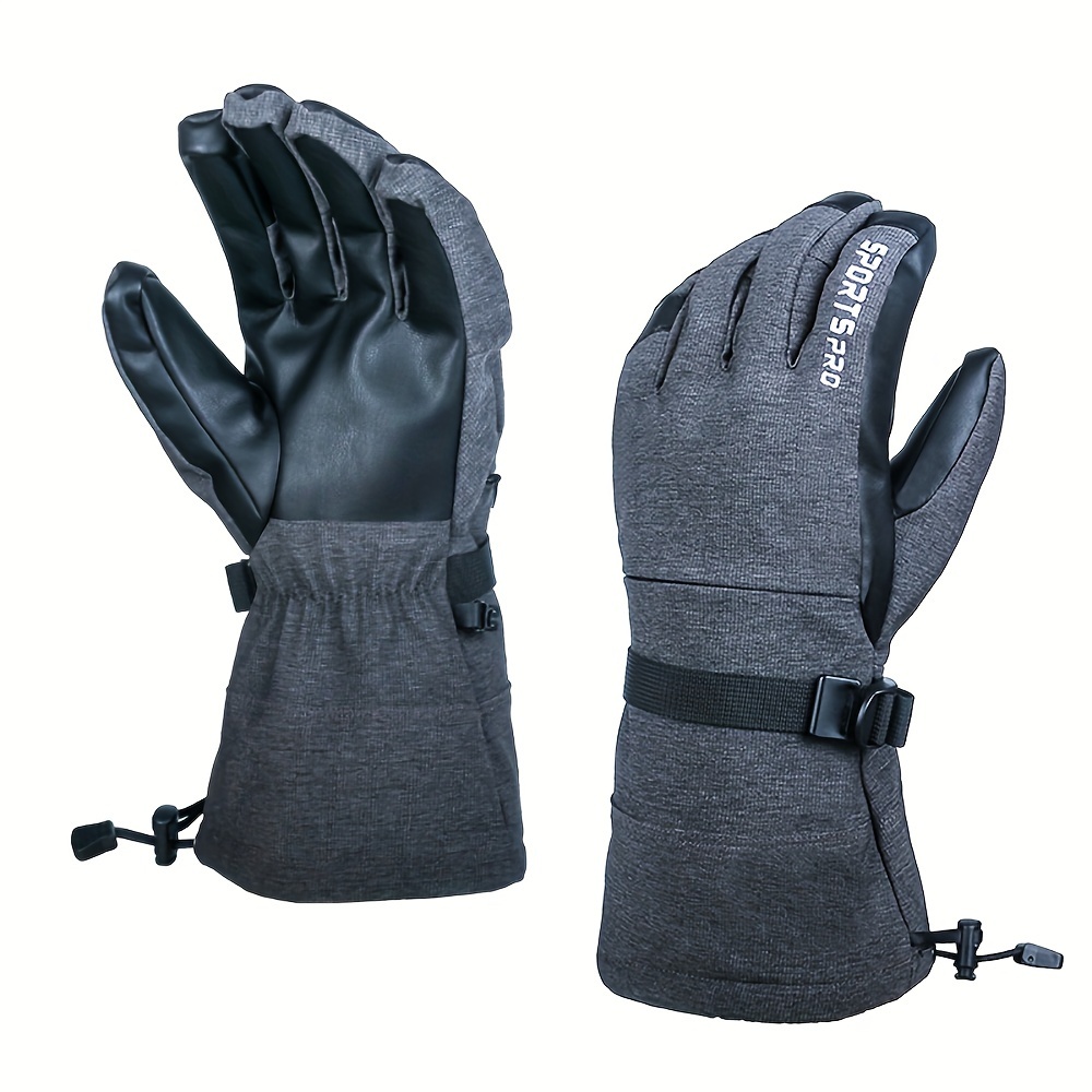 Guantes calefactados, guantes de invierno para hombres y mujeres, 3 niveles  de calefacción, recargables, impermeables, con pantalla táctil, para