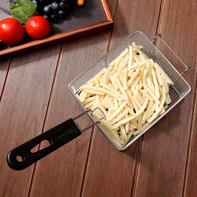 1pc Cesta Freidora Cesta Colador Papas Fritas Cesta Alas - Temu Chile