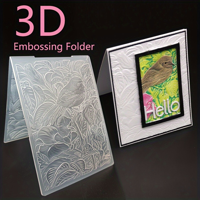  20 Pcs Plastic Embossing Folders DIY Craft Template