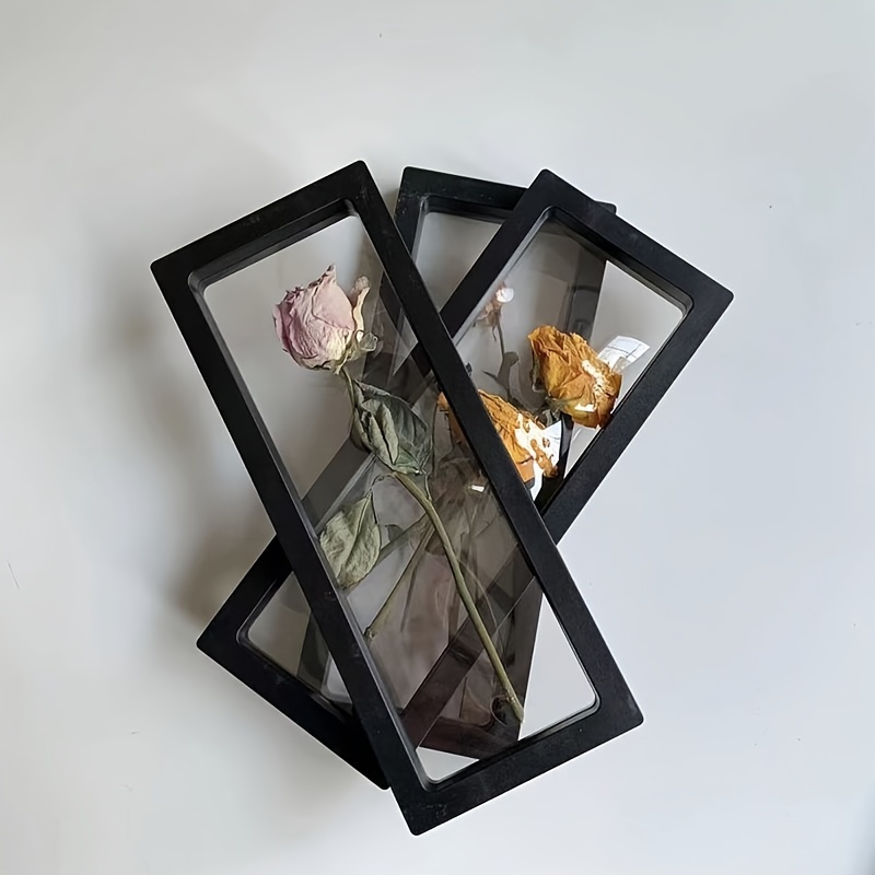 1pc Black Transparent Flower Frame DIY Dried Flower Frame Home