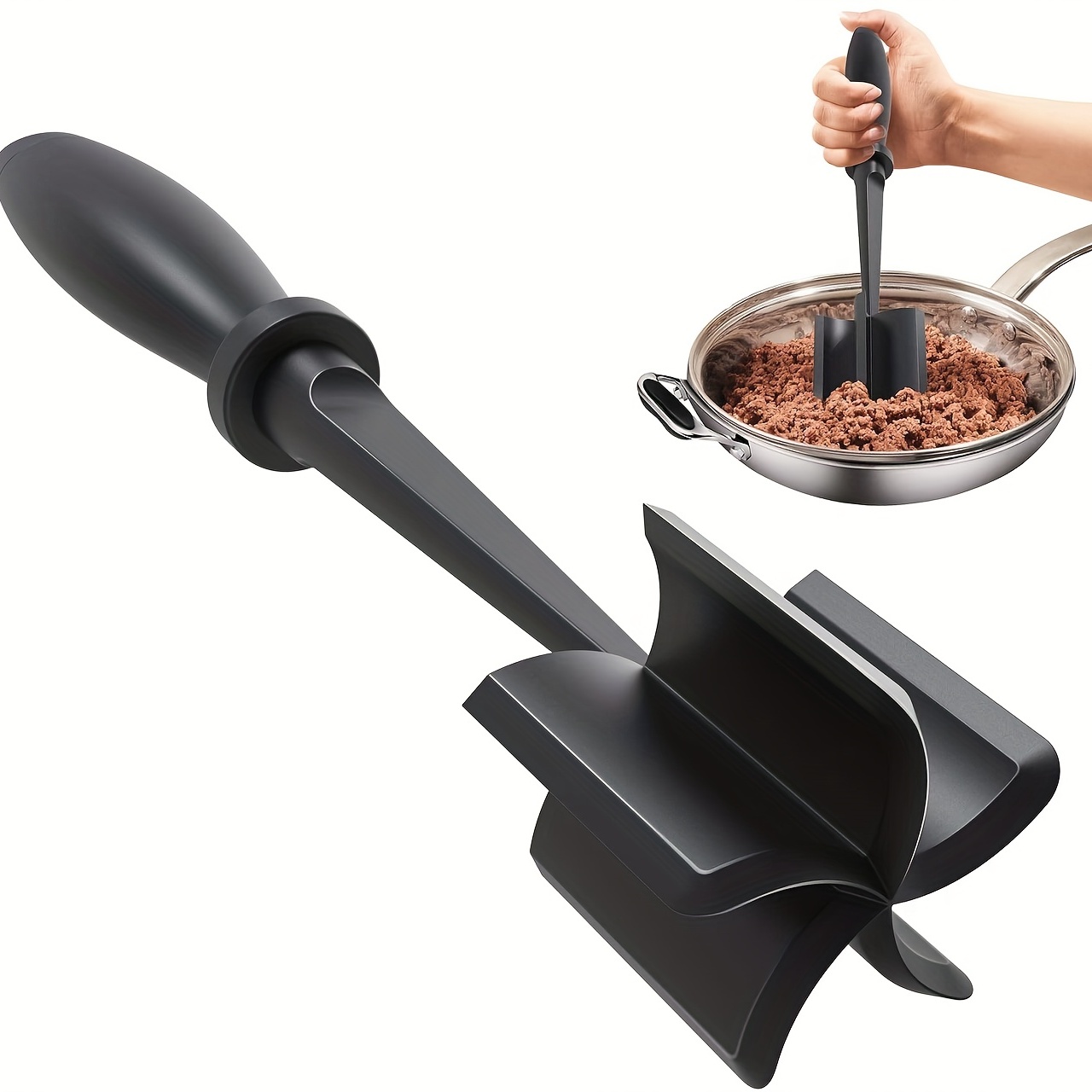Meat Chopper for Hamburger and Smasher for Ground Beef, Premium Resistant  Masher