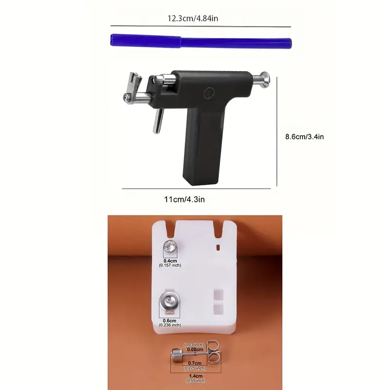 Kit Strumenti Pistola Piercing 'orecchio Professionale - Temu Switzerland