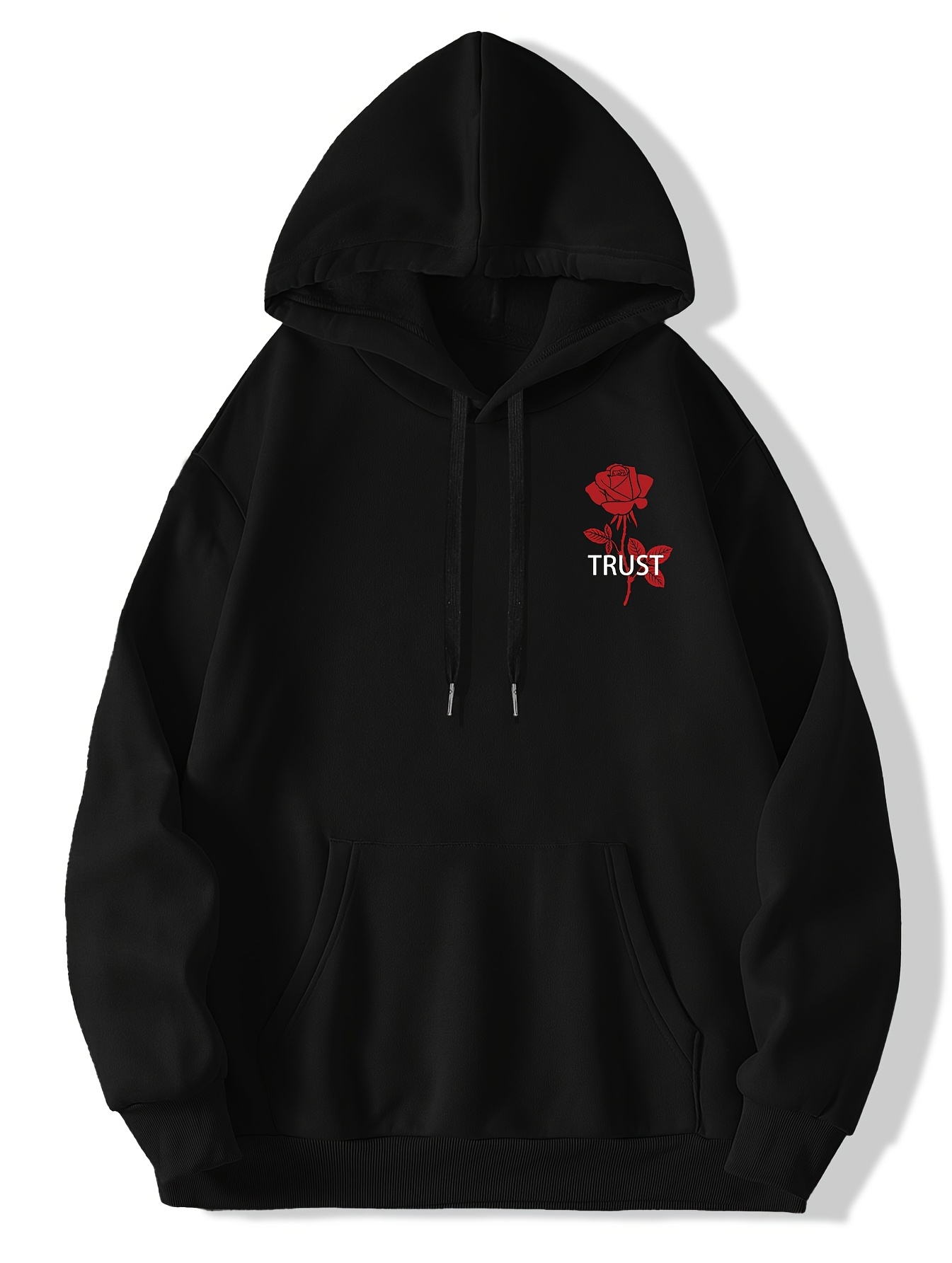 Men clearance rose hoodie