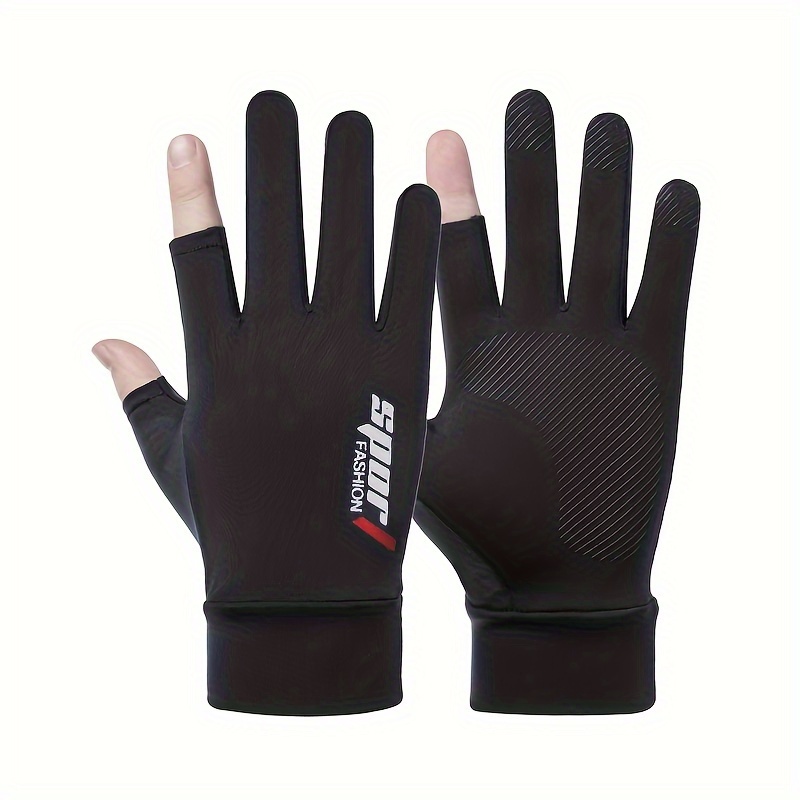 2pcs Outdoor Sunscreen Gloves Mens Viscose Thin Summer Cycling Fishing  Driving Electric Car Motorcycle Gloves - Automotive - Temu