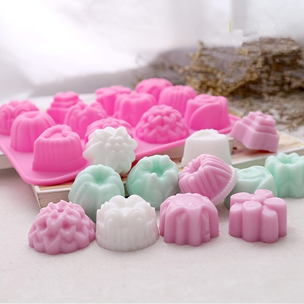 Silicone Chocolate Molds Flowers Shape Cake Candy Mould Jelly Ice Tray Candy  Molds, Chocolate Molds, Silicone Molds, Soap Molds, Silicone Baking Molds 