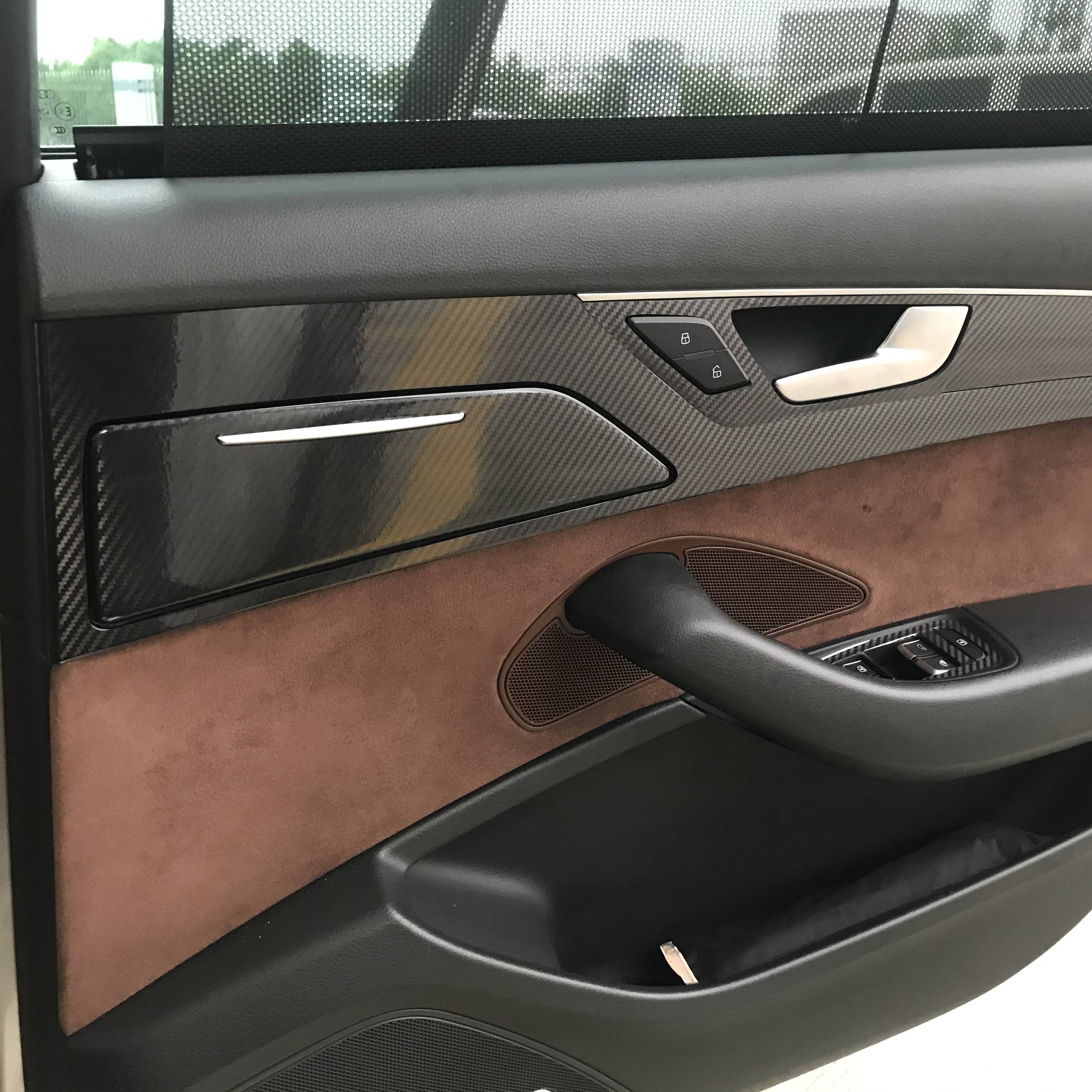A4 B8 2009-2016 Innenraum-zentralsteuerungstafel Türgriff Kohlefaser- aufkleber-aufkleber Auto-styling-zubehör - Auto - Temu Austria