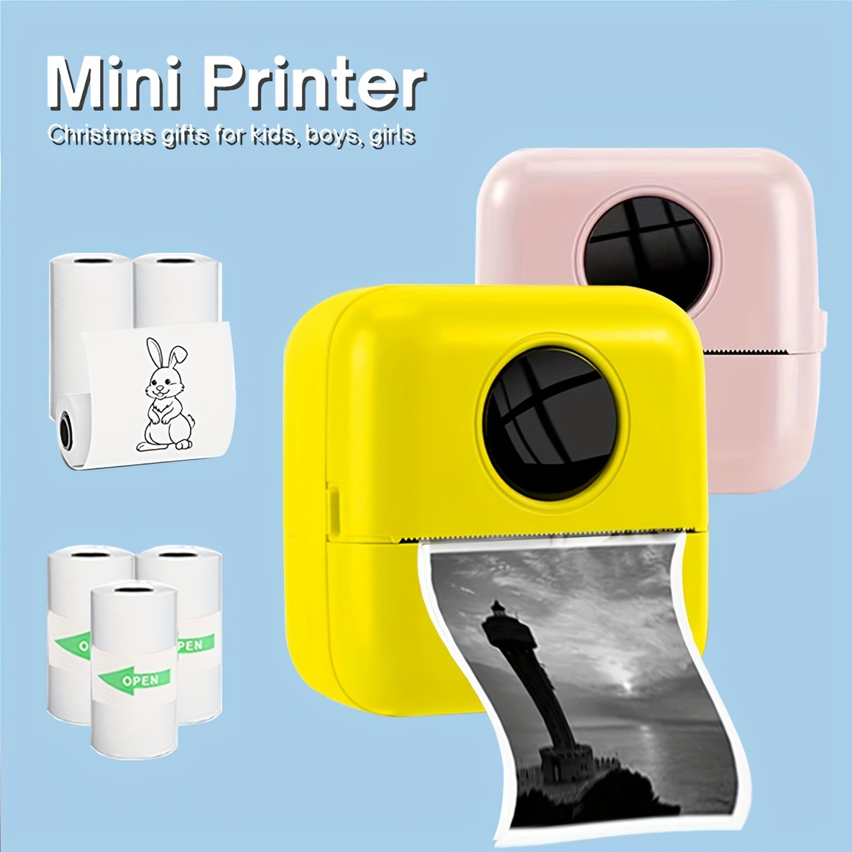 Mini Imprimante D'autocollants De Poche, Imprimante De Photos