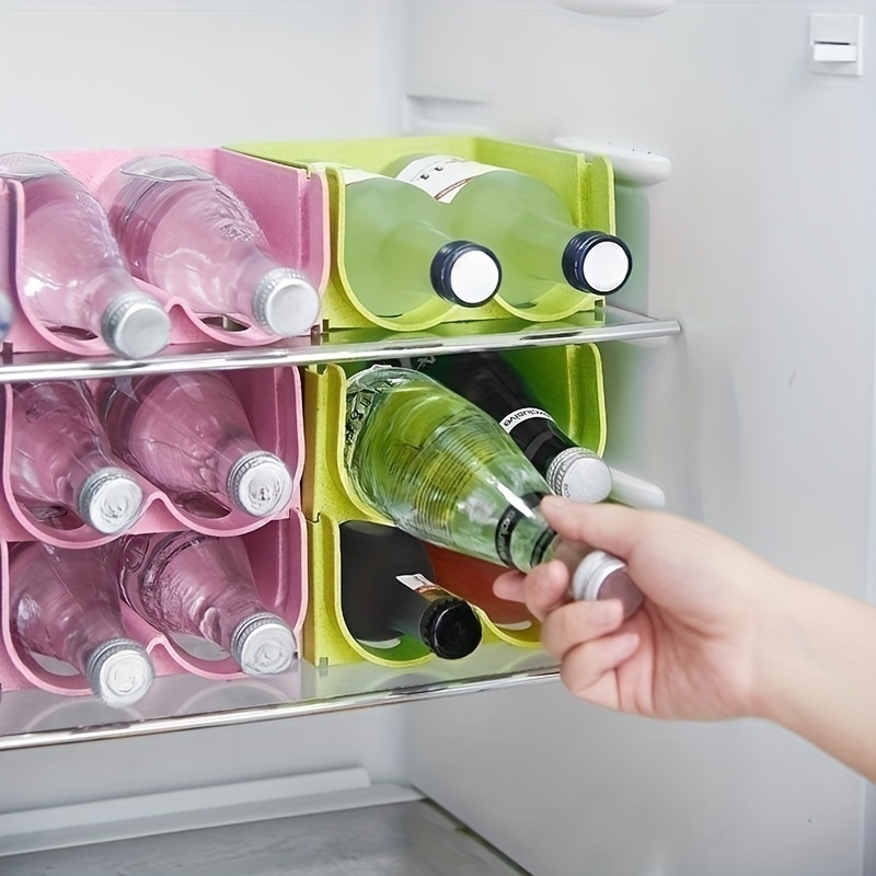 Dispensador organizador de latas de Soda para nevera, contenedores  Organizadores de refrigerador, 2 niveles, bebidas rodantes, cerveza para  despensa, organización de cocina - AliExpress