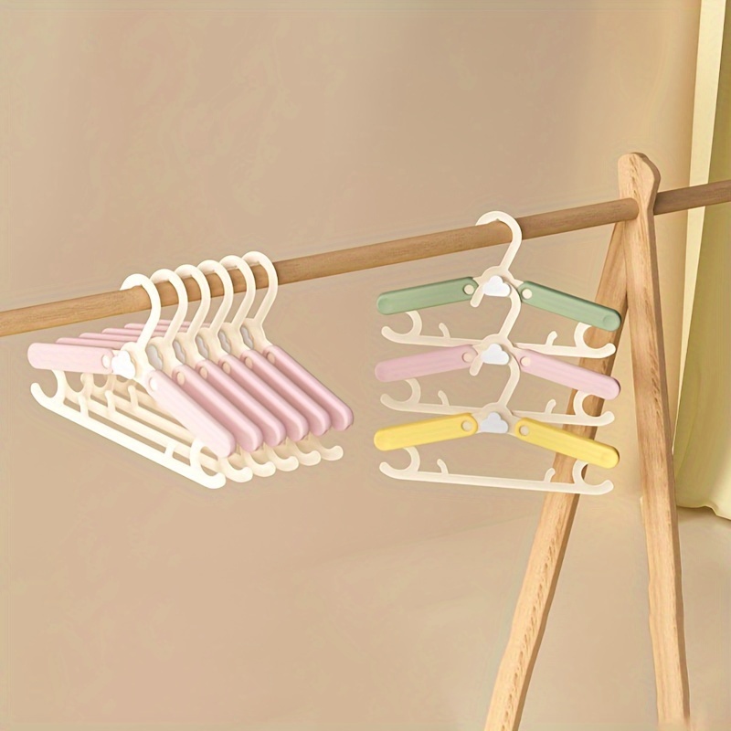 1pc Durable Newborn Baby Clothes Hangers Telescopic Clothes Cute