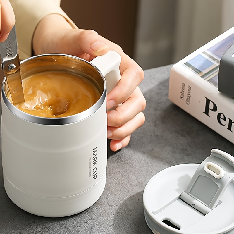 304 Stainless Steel Coffee Mug With Li Reusable Vacuum - Temu