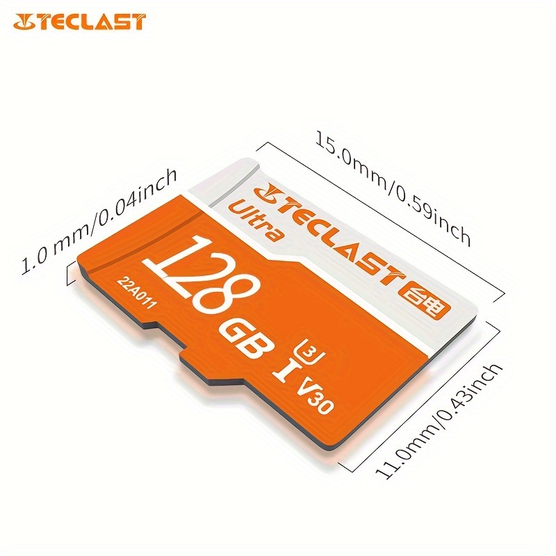 TECLAST Carte Mémoire TF, 256 Go/128 Go/64 Go/32 Go U3 Carte Micro SD
