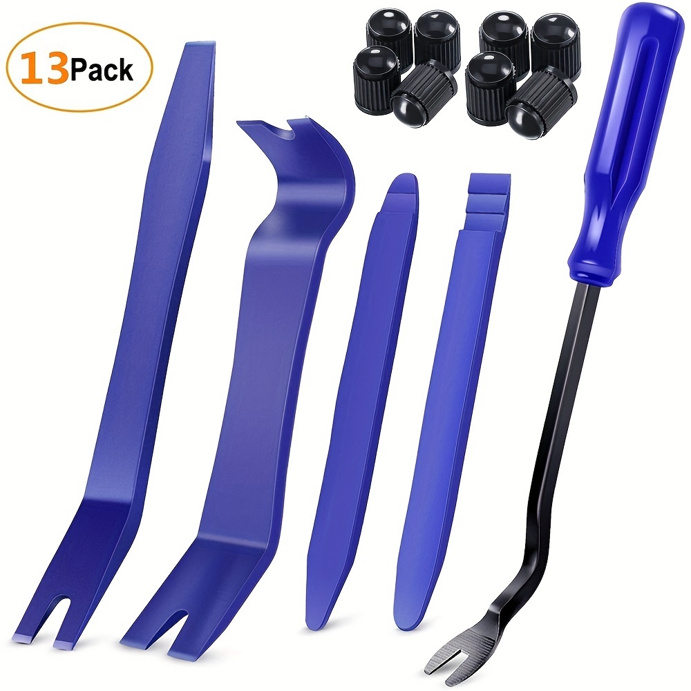 

13pcs Car Interior Removal Kit: Scratch-free Pry Tool For Easy Removal Of Door Anti-slip Board & Dashboard Audio