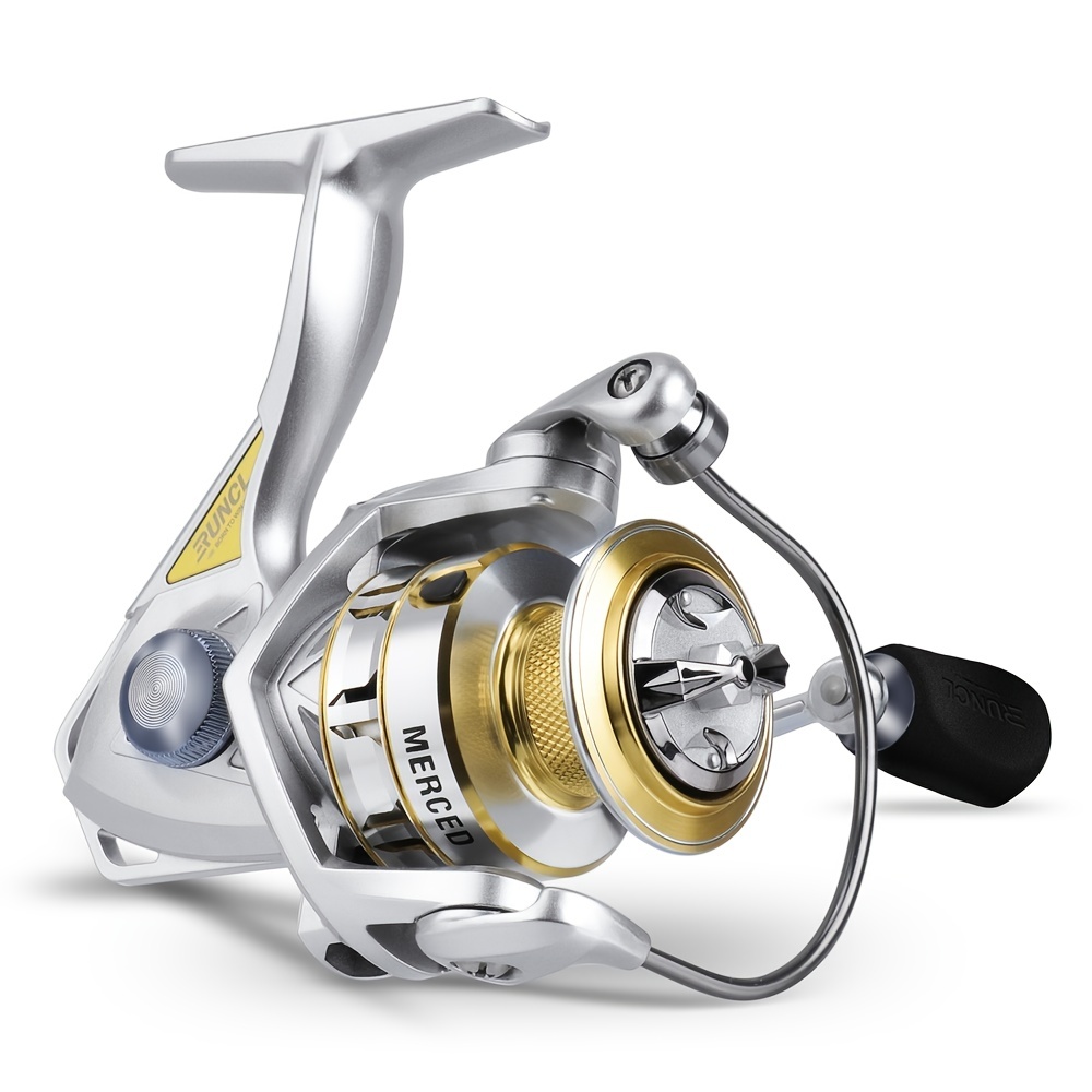 Fishing Reel, CNC Machined Aluminum Spool, Spinning Fishing Reel For Left  Hand Or Right Hand - Adjustable Star Drag 3+1 Ball Bearings 2.8:1