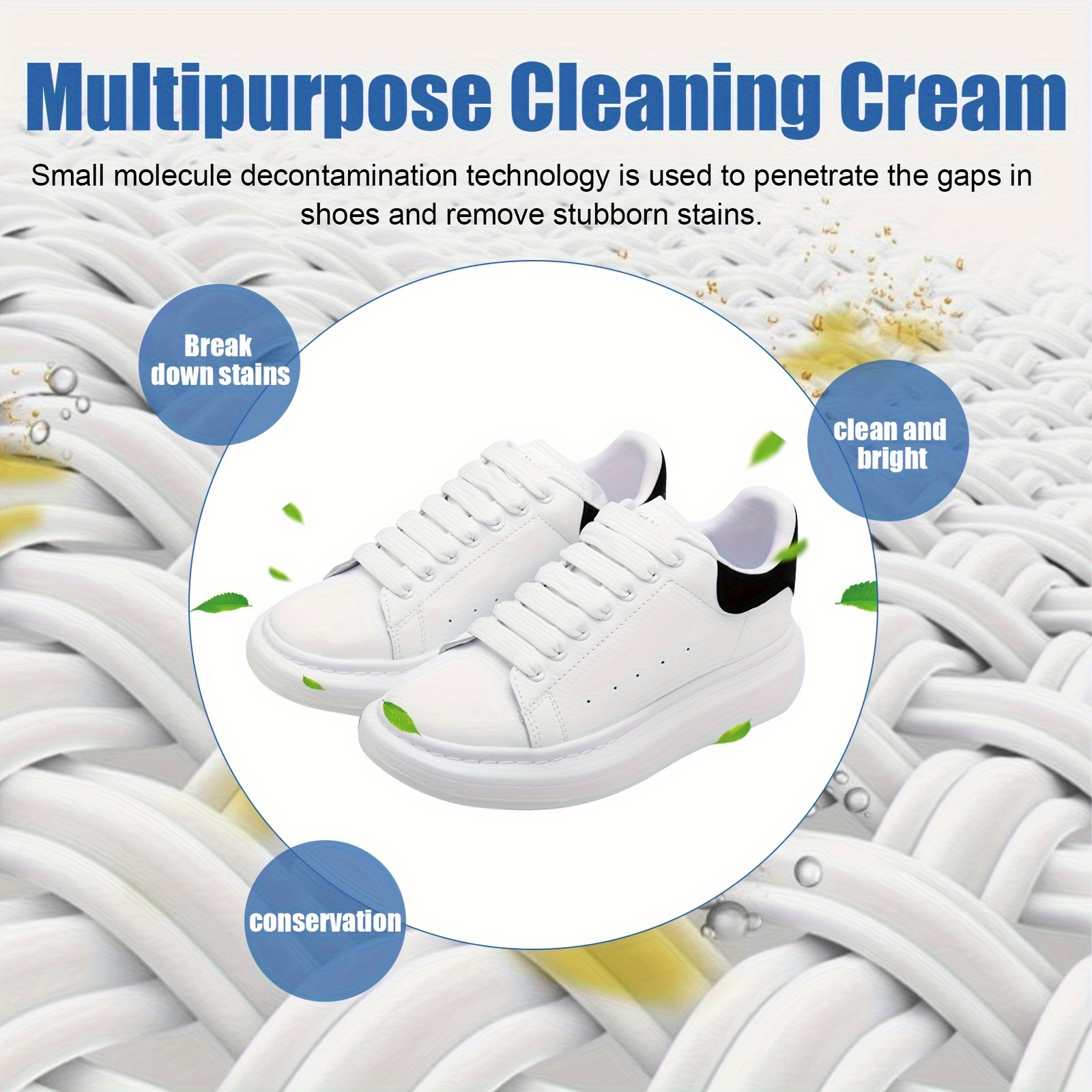 Shoe Cleaning Cream Shoe Cleaner Leather Shoes Brightening - Temu