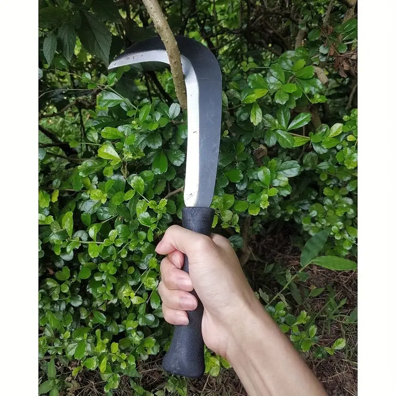Sickle Knife, Brush Clearing Sickle Machete With Carbon Steel