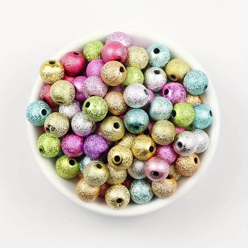 Color Preserving Matte Textured Round Beads Copper - Temu