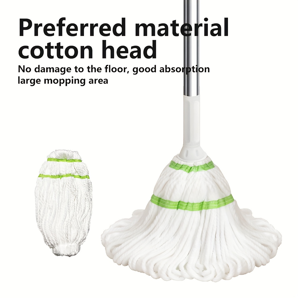 Mopas para limpieza de suelos con una botella de spray recargable y 2  almohadillas de microfibra lavables para uso doméstico o comercial, mopa  plana