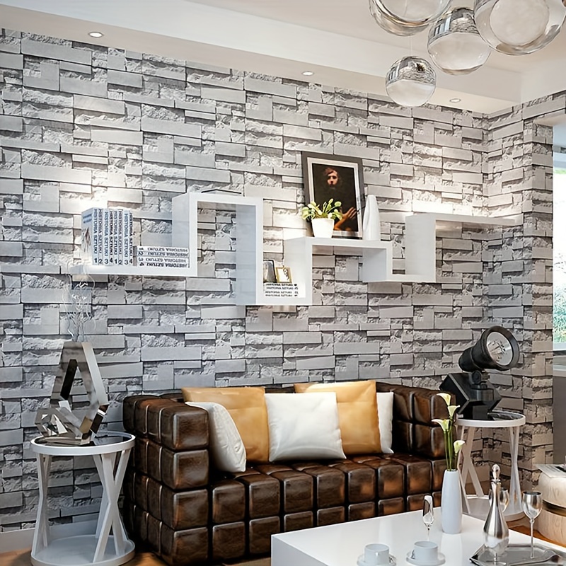 Transform Your Home With Stylish 3d Foam Brick Wallpaper - Temu