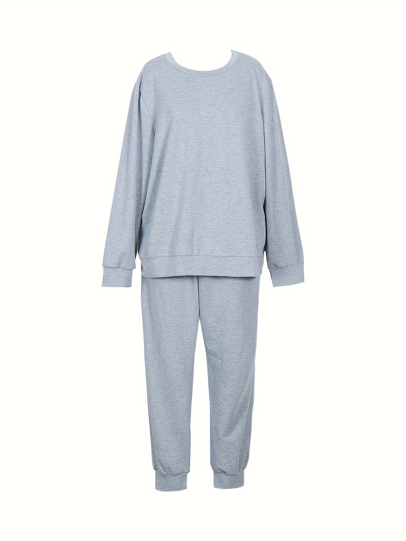 Solid Long Sleeve Top & Joggers Set