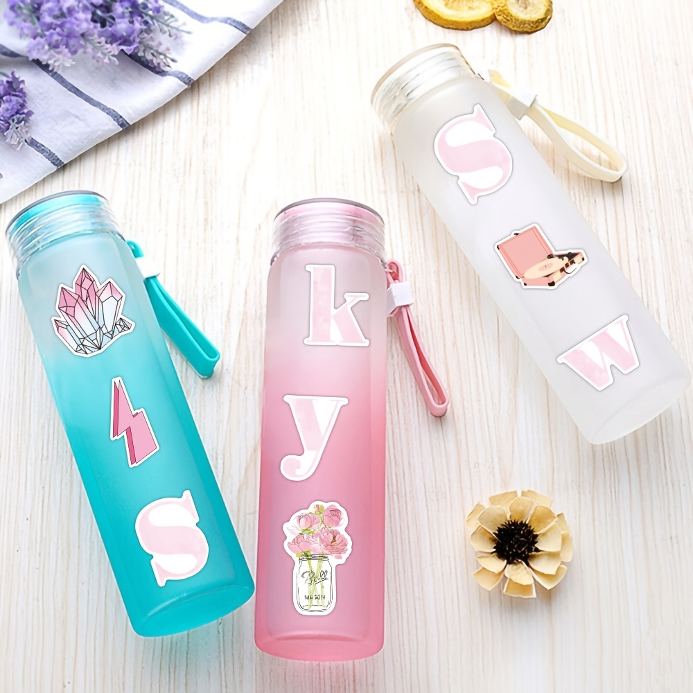 Pink Water Bottle Stickers 10-Pack