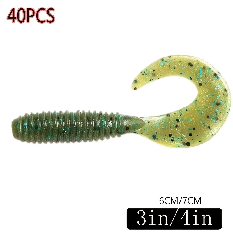 Silicone Soft Wobbler Fishing Lure Assorted Colors Worm Grub