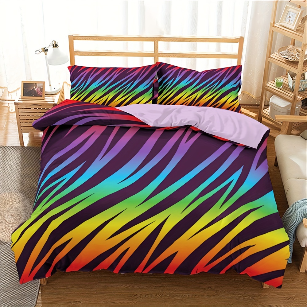 Rainbow zebra online blanket