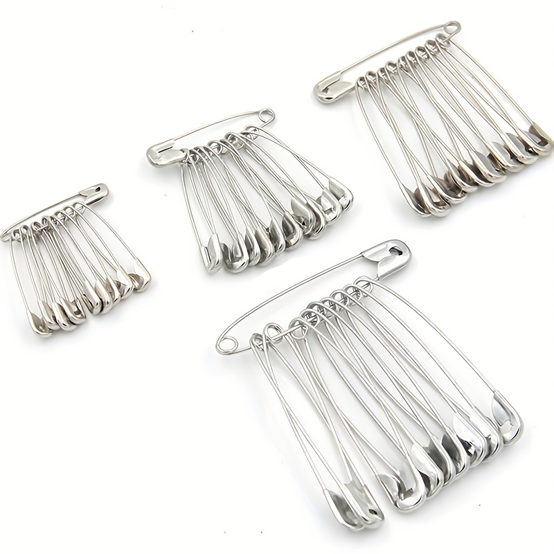 60PCS Safety Pins Large Heavy Duty Stainless Steel Sewing Crafting Jewelry  Tool