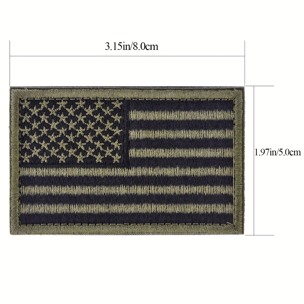 USA American United State Flag and Mexico Flag Patch Embroidered