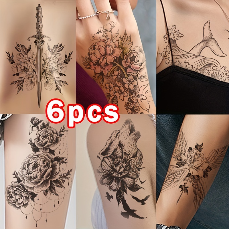 flower tattoo designs for girls on legs