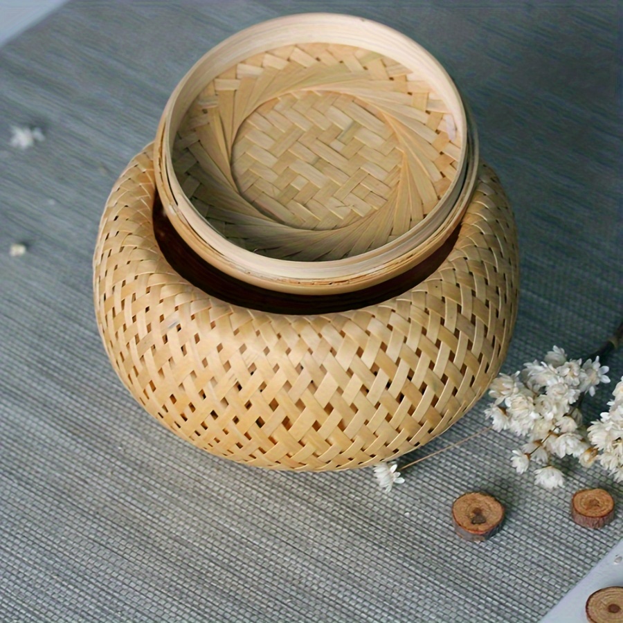 和風茶缶 竹茶缶 バスケット かごバッグ 手作り お茶 竹バッグ