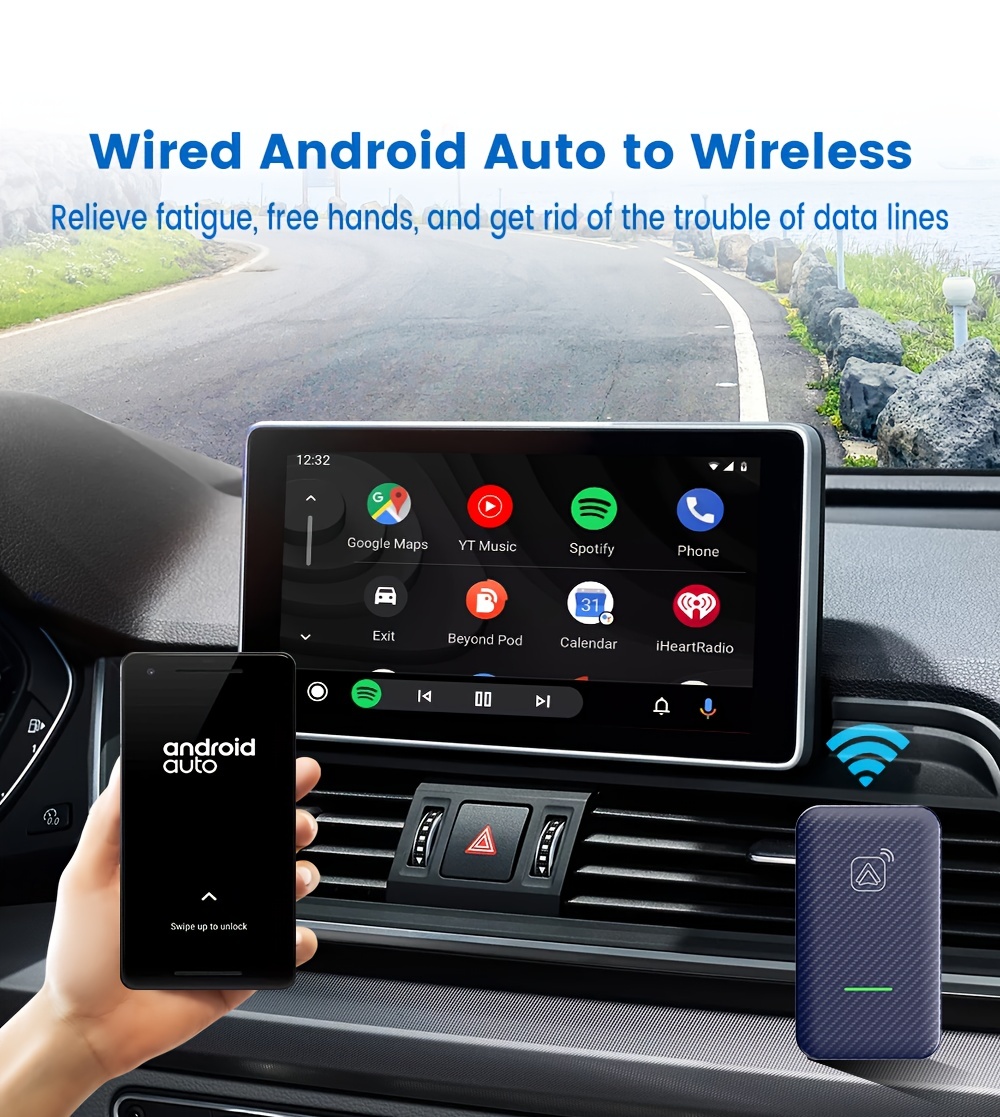 Wired Wireless Android Auto Adapter Android Phones Usb - Temu Australia