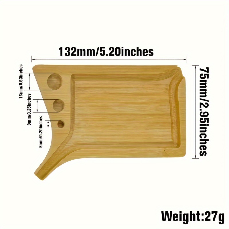 Wooden Rolling Tray Rolled Handmade Rolling Tool Multifunctional Bamboo  Tray With Paper Cone Holder Smoking Accessories