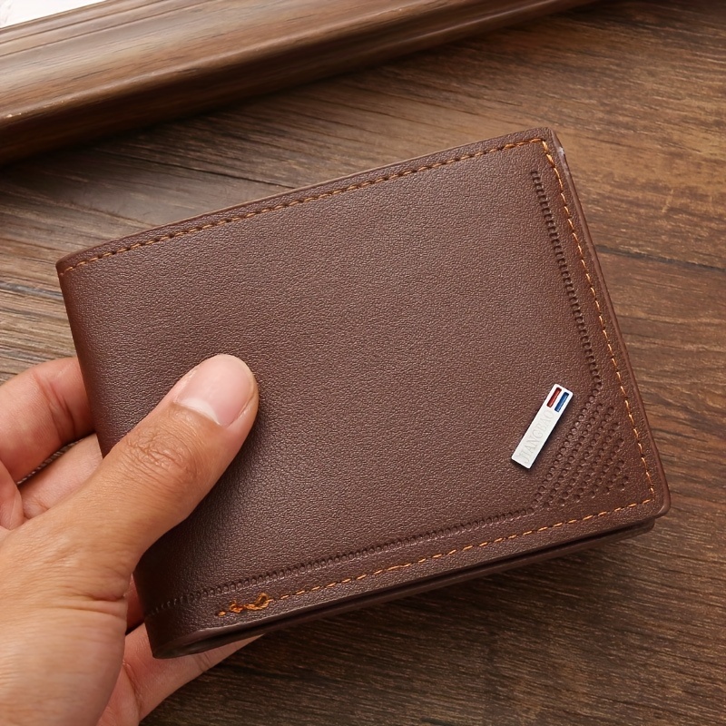 Billetera de Negocios Horizontal para Hombres de Gran Capacidad con Múltiples Ranuras - Diseño Suave, Espacioso y Elegante - Ideal para Uso Diario y Viajes