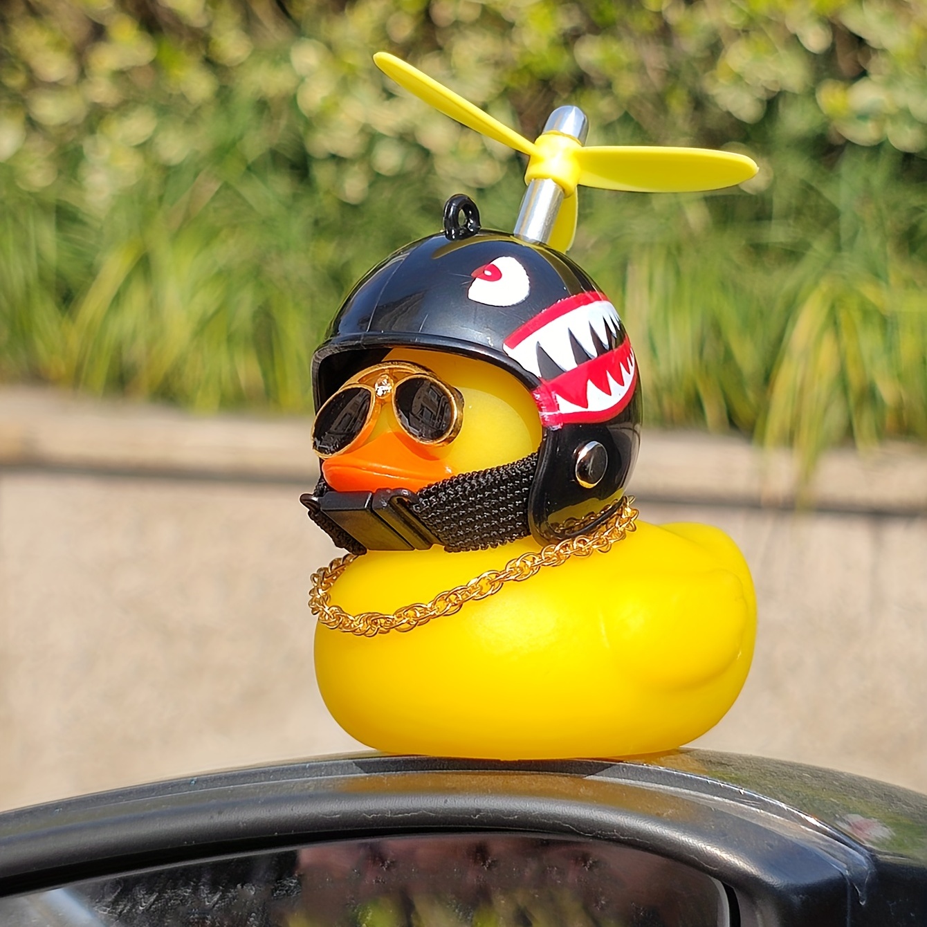 Creative Yellow Duck Car Ornament Rubber Duck Car Ornament - Temu