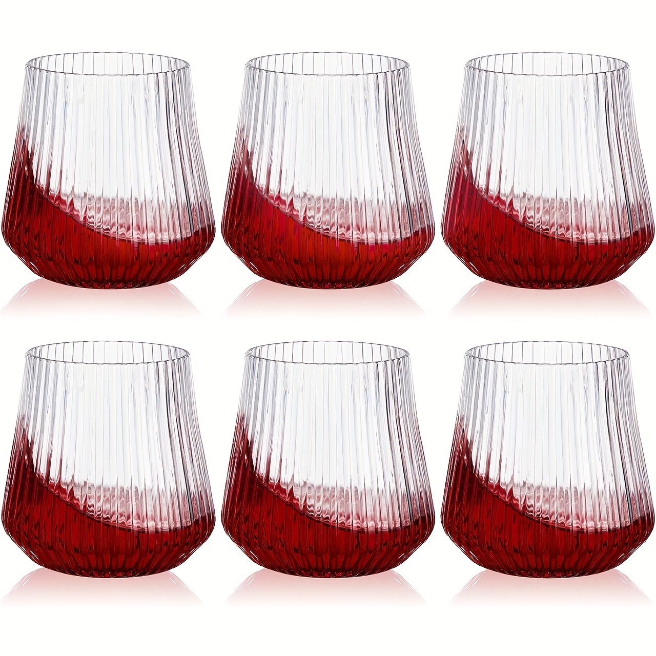 Plastic Striped Wine Glasses,, Bpa Free, Disposable, Reusable, Whiskey  Cocktail Glasses, Shatterproof Clear Wine Glasses For Party Wedding Home  Restaurant, Plastic Drink Glasses, Hand Wash Only, Drinkware Accessories -  Temu