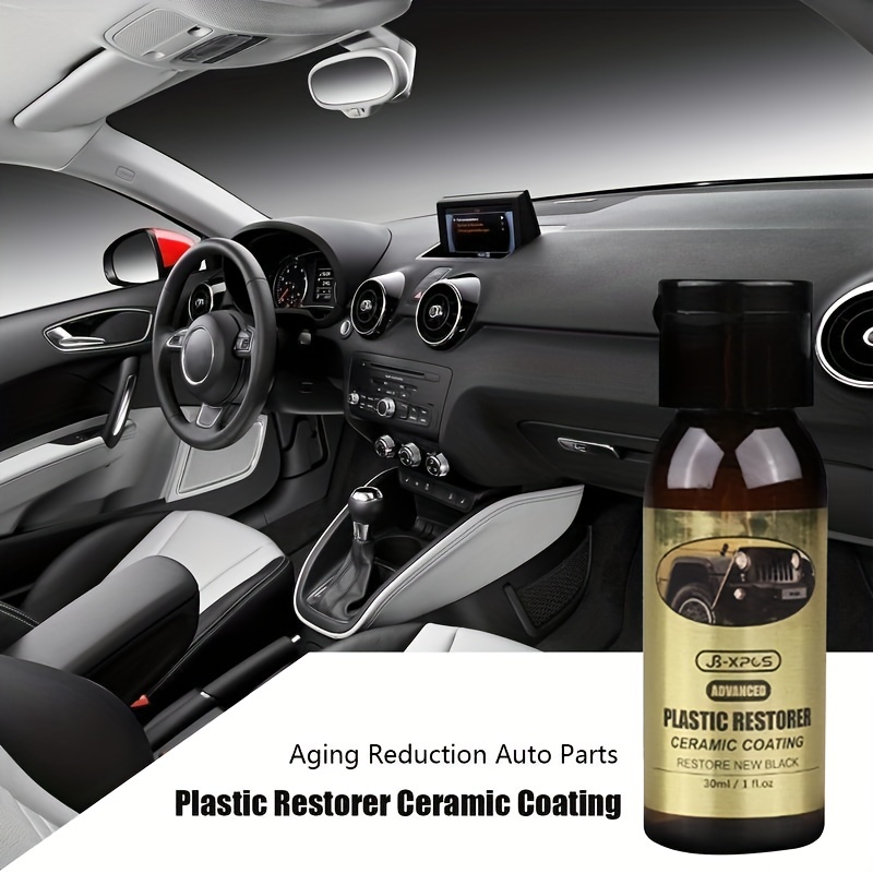 Car Plastic Restorer Ceramic Coating 2-3 Years Long-Lasting Protect Repair  Whitening Black Shine Plastic Trim & Rubber Care