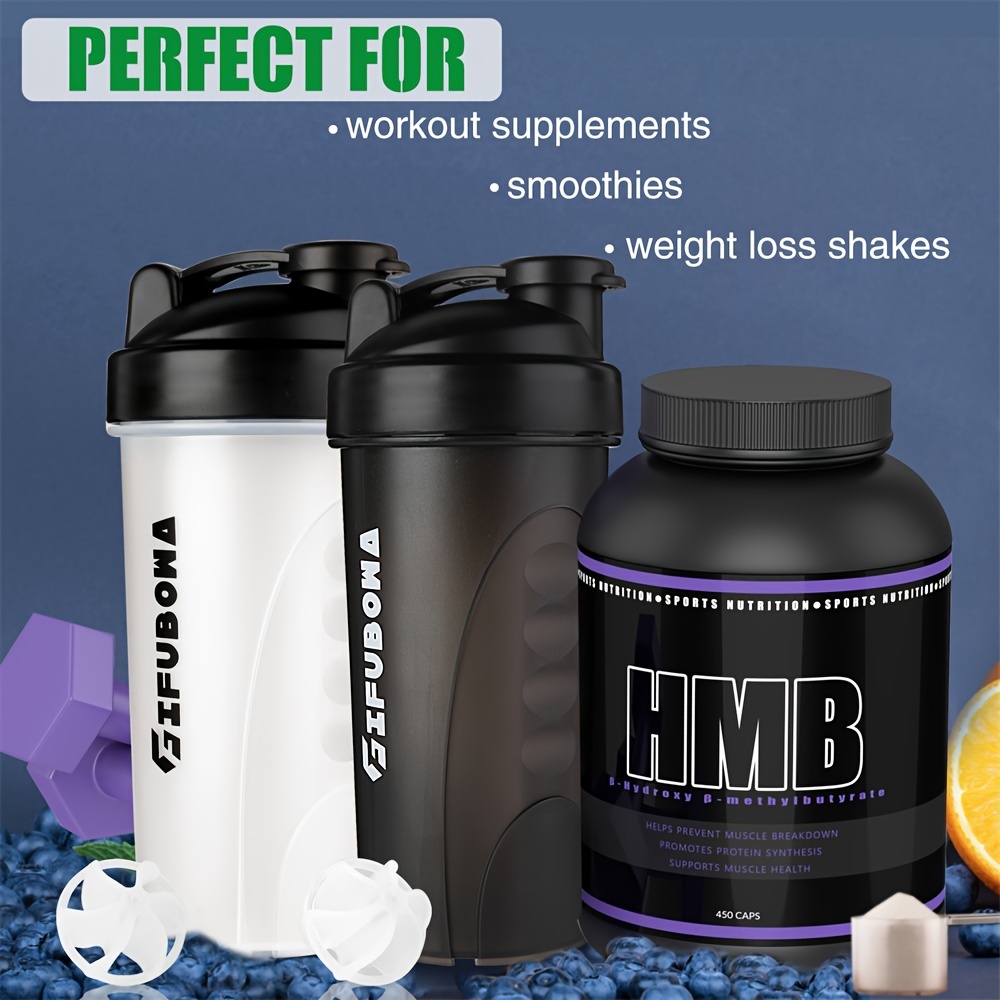Protein Shaker Bottle 28 OZ BPA-Free Leak Proof Smothies Mixer Water Blender  Cup 700ml for Gym Fitness Sports