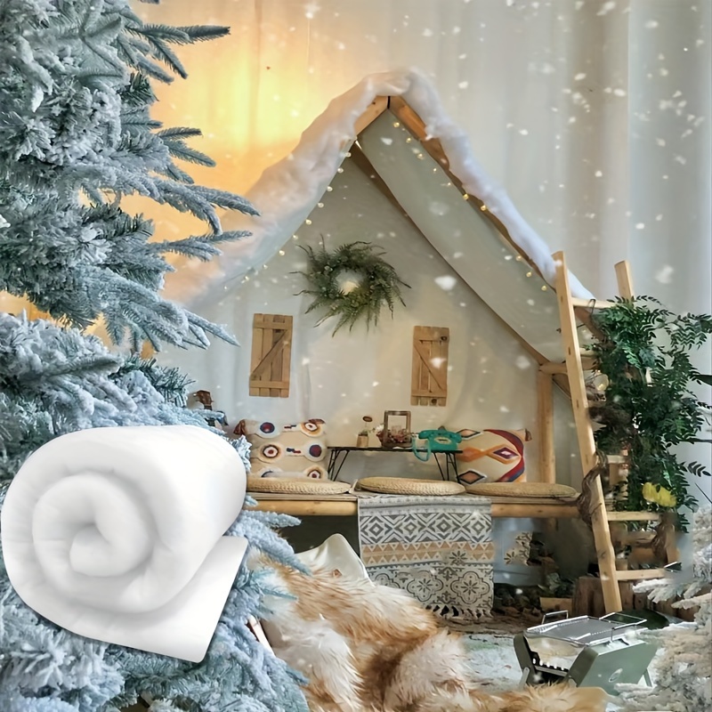 Christmas Fake Snow Decor Cotton Like Fluffy Indoor Snow - Temu