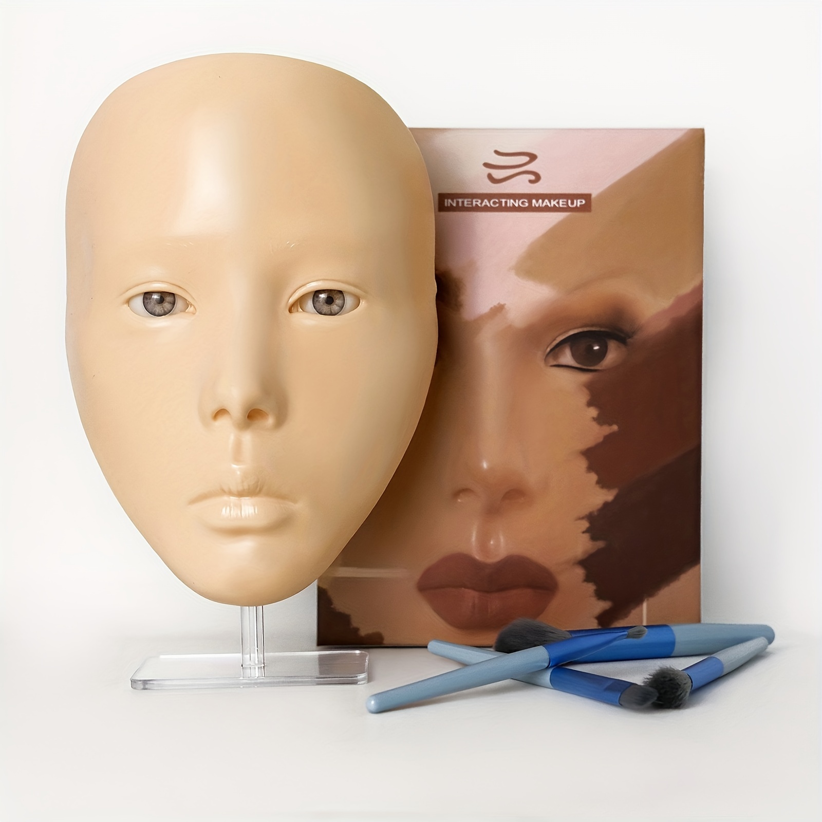 Buy ms GlamTools Cosmetic Makeup Practice Face Board, Silicone Makeup Face  Dummy - Practice Skin Board for Makeup Practice for Beginner Makeup Artist  The Perfect Makeup (Skin, 1 Pcs) Online at Best