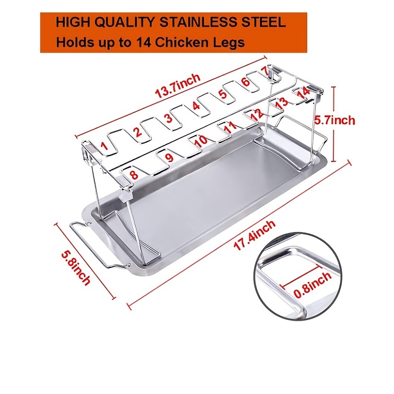 Stainless Steel Chicken Leg Rack