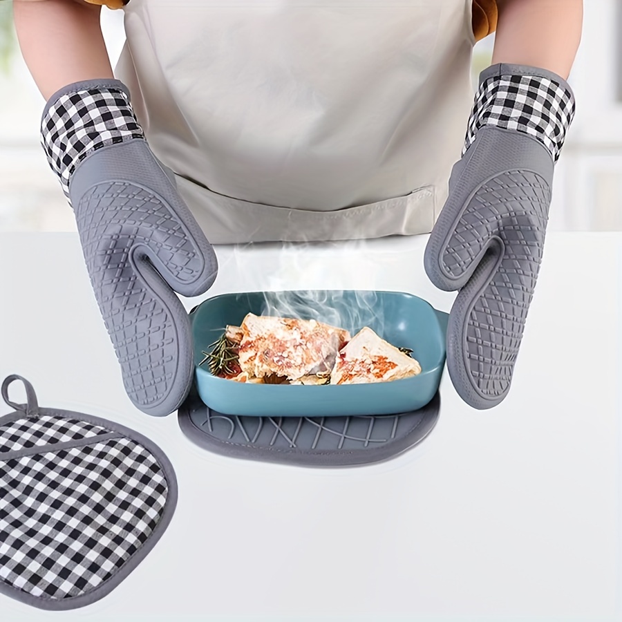 Silicone Oven Mitts, Hot Pot Holder